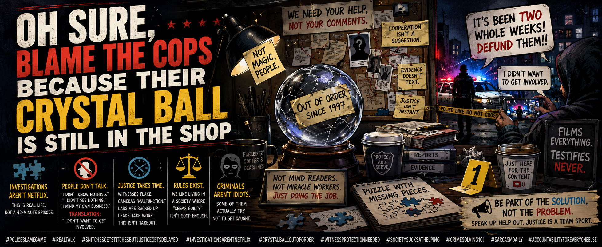 Oh Sure, Blame the Cops Because Their Crystal Ball Is Still in the Shop