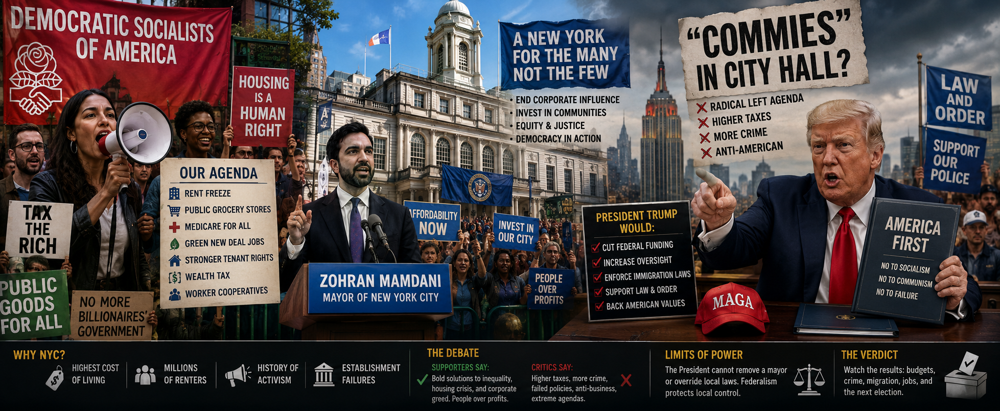 NYC's Shift Toward Democratic Socialism: "Commies" in City Hall or Just Progressive Politics?