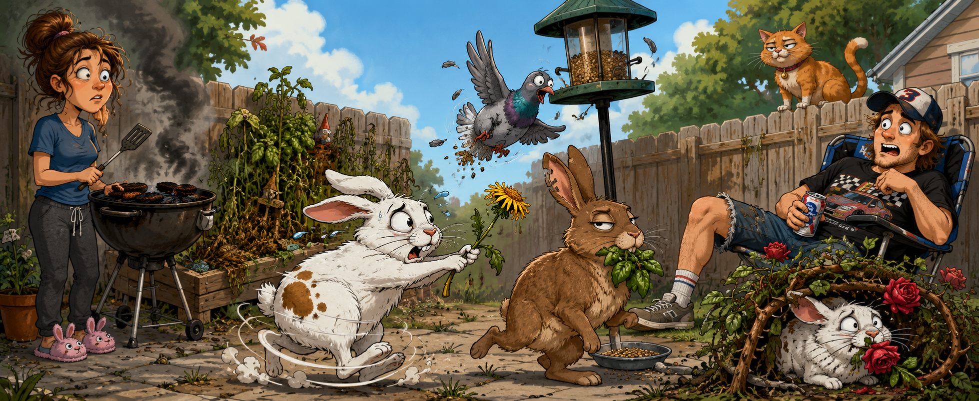 I Witnessed Backyard Rabbit Hookup Chaos (And Gary Bailed Faster Than a Guy Who Forgot His Wallet On a Date)