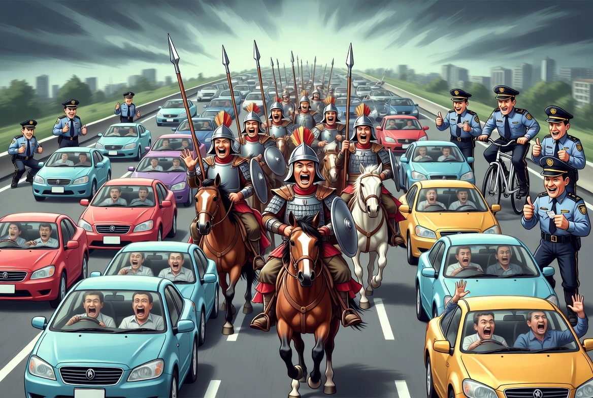 Sikhs on Horseback Ride Hwy 427 in Malton Nagar Kirtan – Laws Ignored?