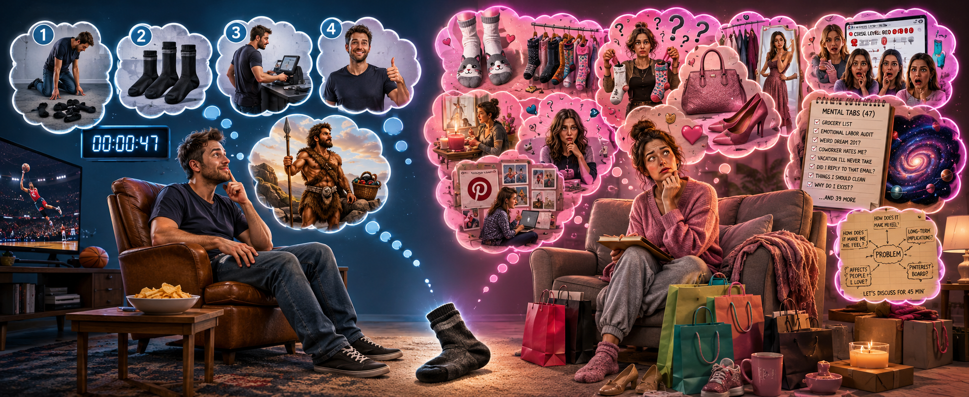 Why Men and Women Think Differently (And Why That's Peak Comedy)